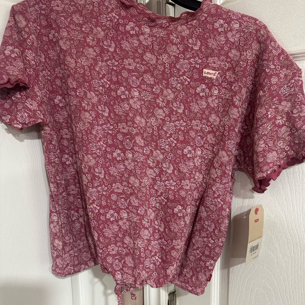 Levi's Burgundy Floral Top